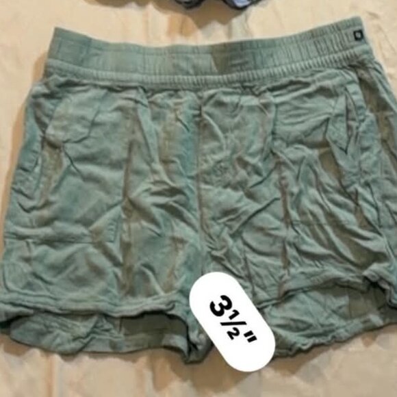 TWO pairs Marika active shorts SIZE MEDIUM (1 Med Blue 1 Olive Green) - Picture 11 of 12